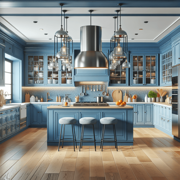 blaue Amerikanische Küche-Hannover