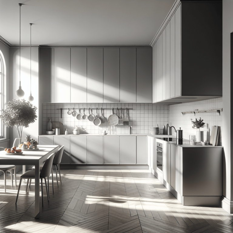 blaugraue Minimalismus Küche-Hannover