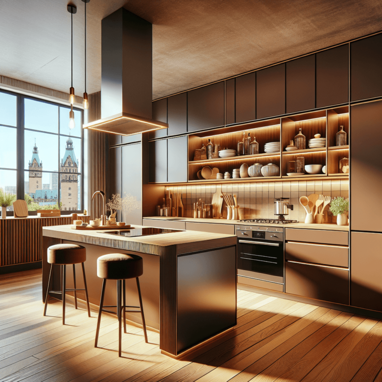 braune Design Küche-Hannover