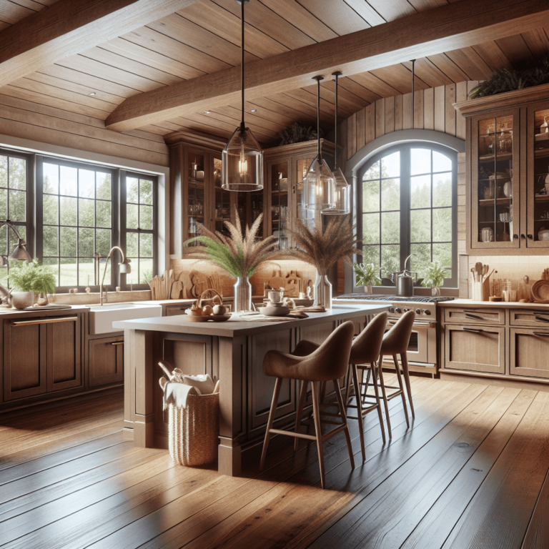 braune Küche im Bauernhausstil-Hannover