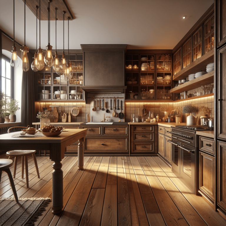 braune Landhausküche-Hannover