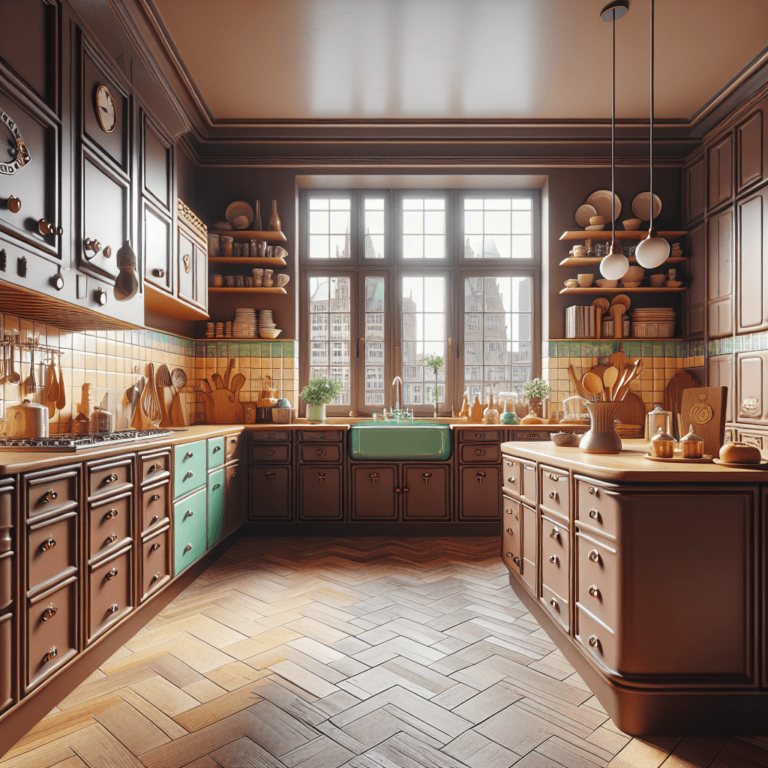 braune Retro Küche-Hannover