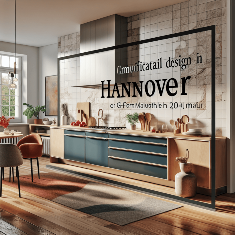 bunte Küche in G-Form-Hannover