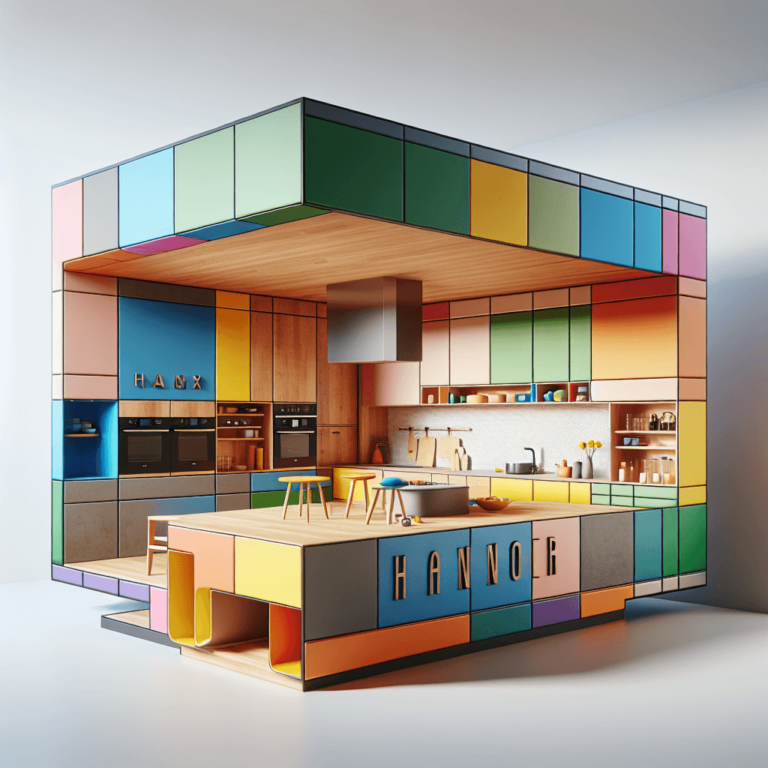 bunte Schwebende Küche-Hannover