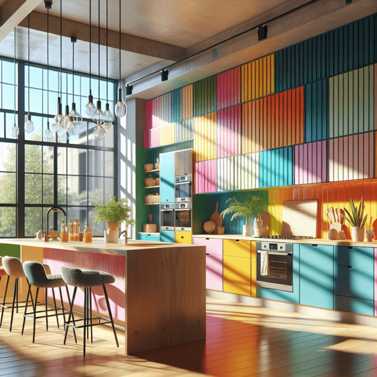 bunte mehrzeilige Küche-Hannover