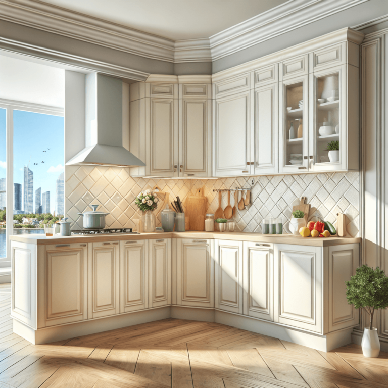 cremefarbene Eck-Küche-Hannover