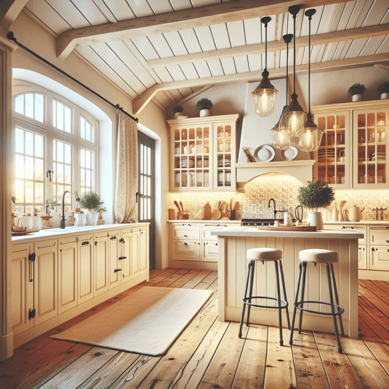 cremefarbene Küche im Bauernhausstil-Hannover