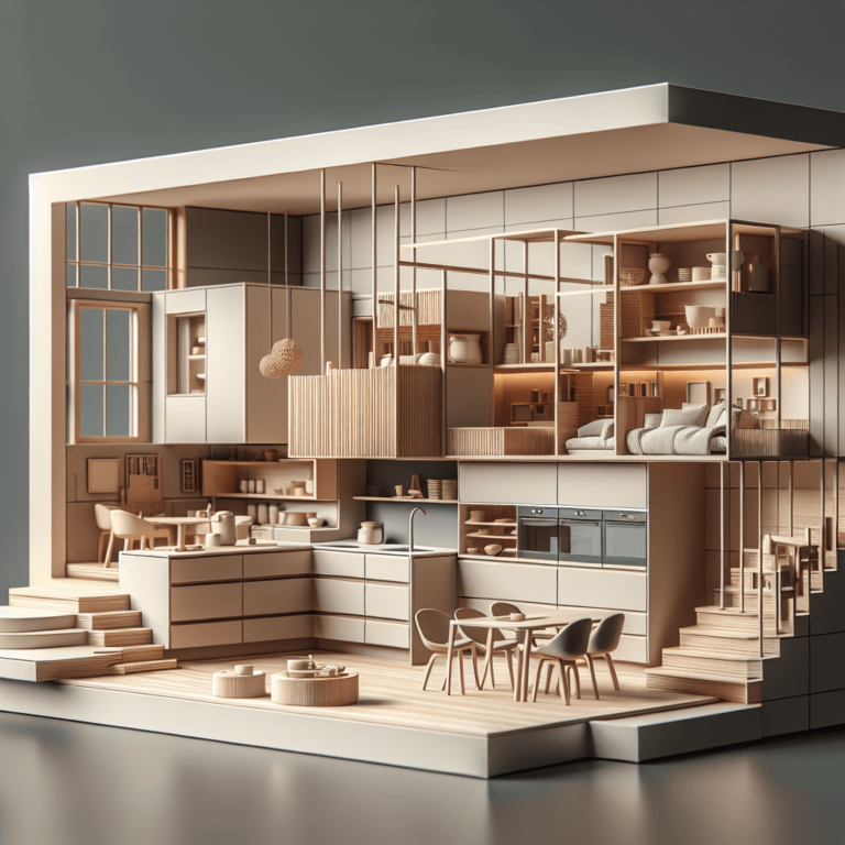 cremefarbene Schwebende Küche-Hannover