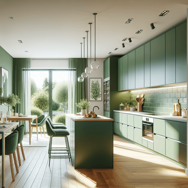 grüne Design Küche-Hannover