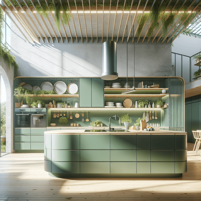 grüne Einbauküche-Hannover