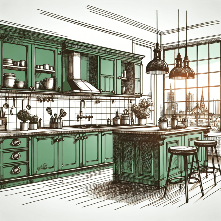 grüne Industrielle Küche-Hannover