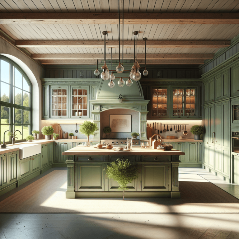 grüne Landhausküche-Hannover