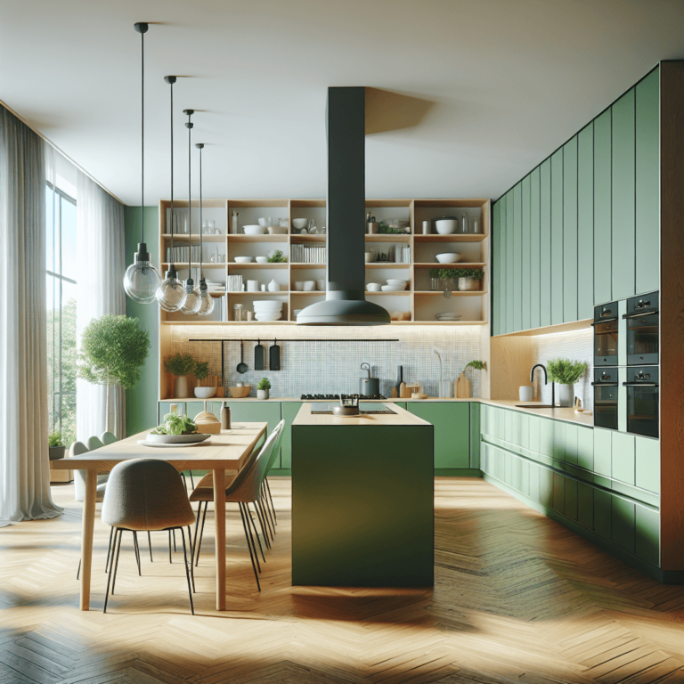 grüne Minimalismus Küche-Hannover
