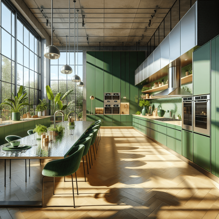 grüne Wohnküche-Hannover