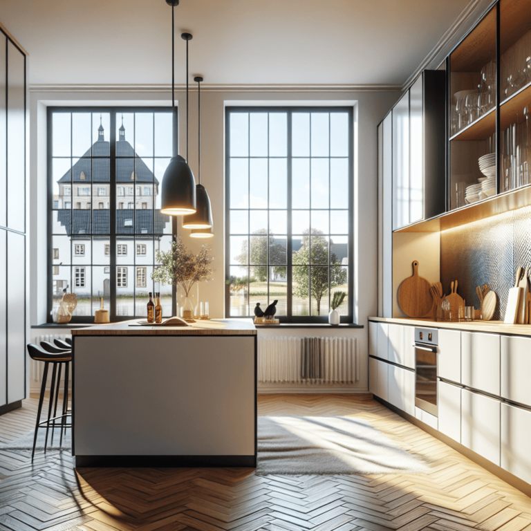 hochglanz Küche im skandinavischen Stil-Hannover