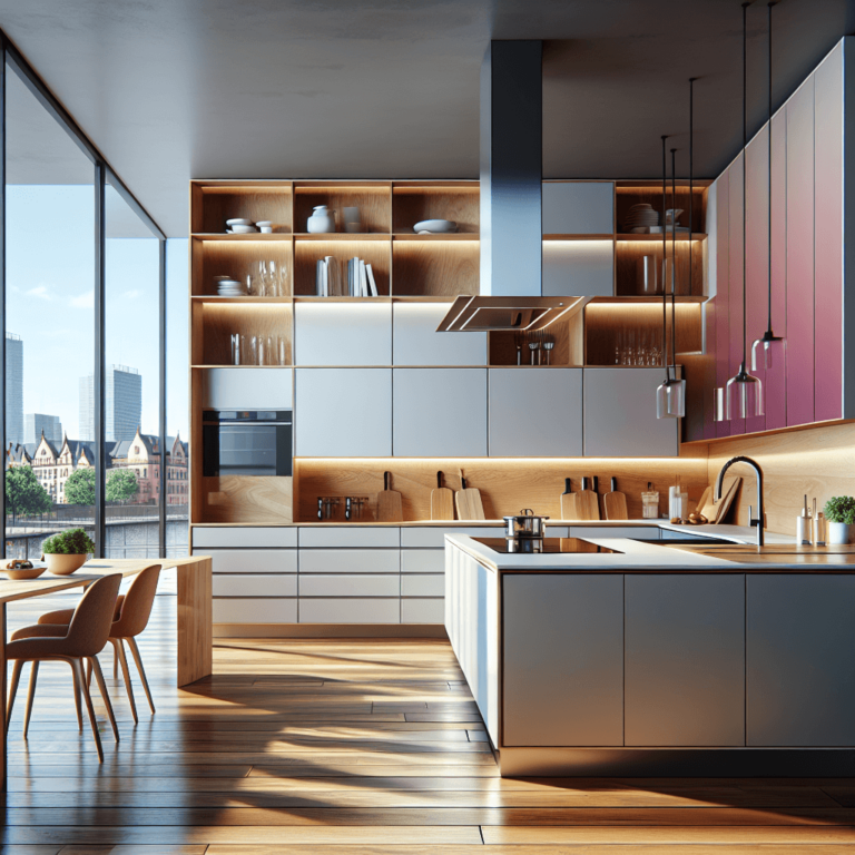 hochglanz einzeilige Küche-Hannover