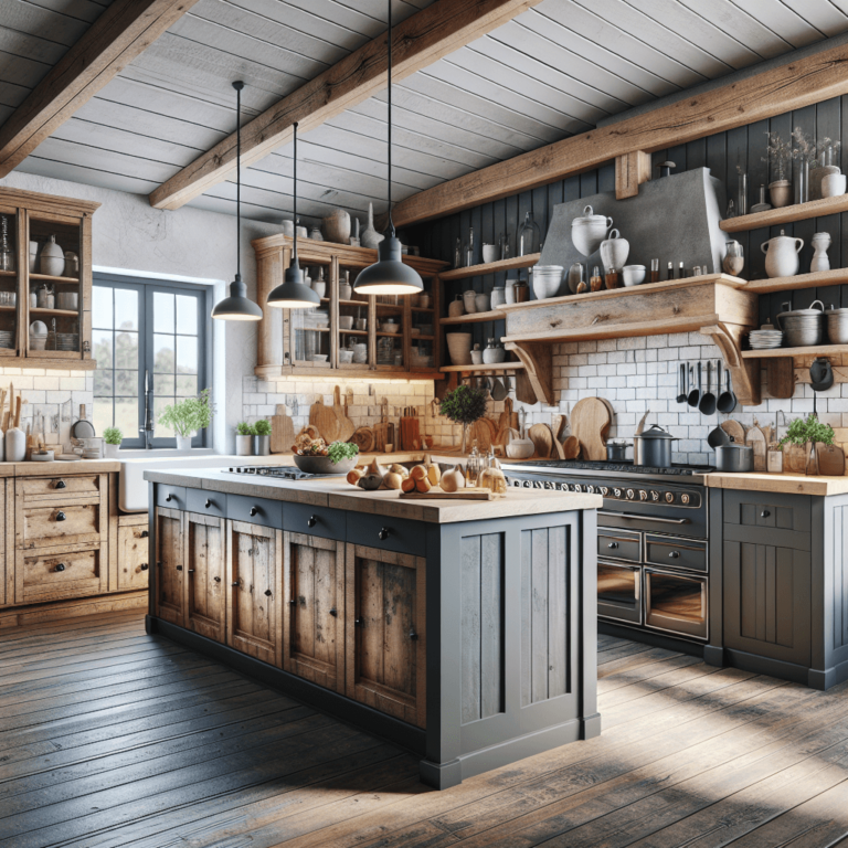 matte Küche im Bauernhausstil-Hannover