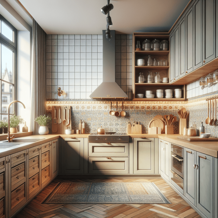 matte Küche im Vintage Chic Stil-Hannover