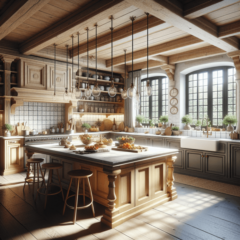 schwarze Küche im Bauernhausstil-Hannover