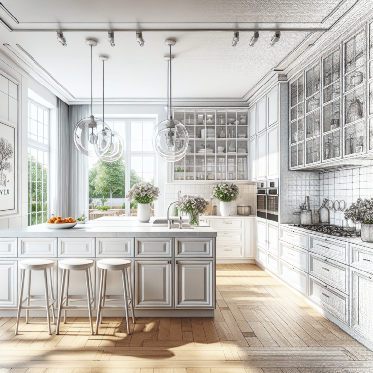 weiße Amerikanische Küche-Hannover