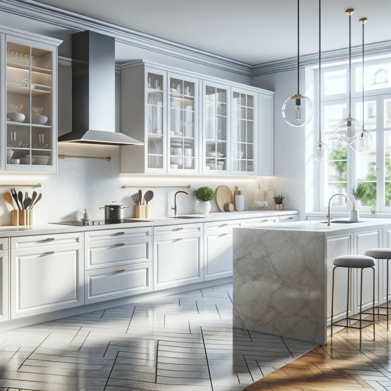 weiße Design Küche-Hannover