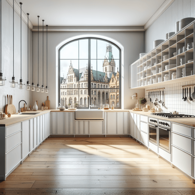 weiße Industrielle Küche-Hannover