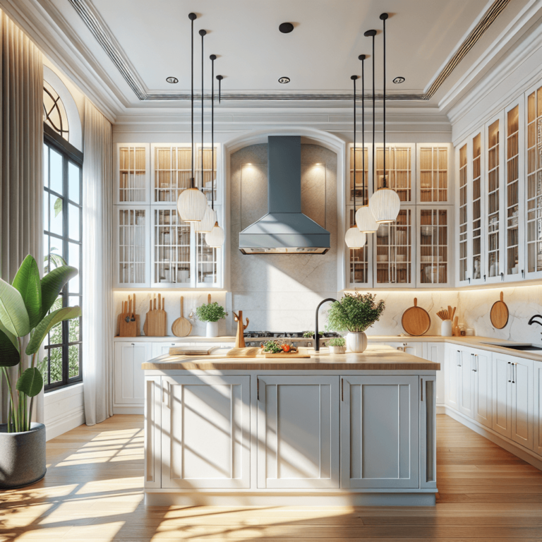 weiße Küche im asiatischen Stil-Hannover