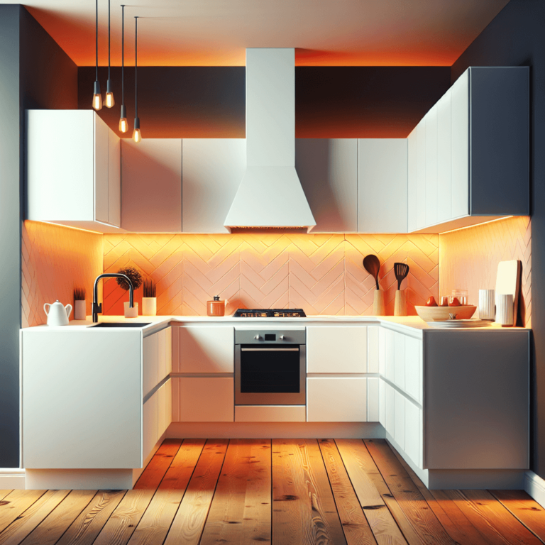 weiße Küche in L-Form-Hannover