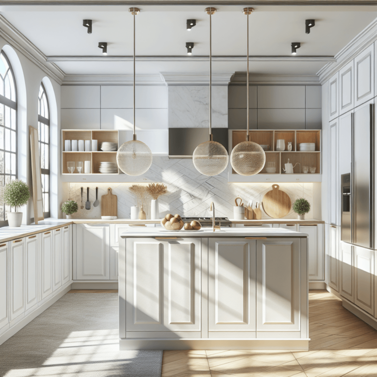 weiße Wohnküche-Hannover