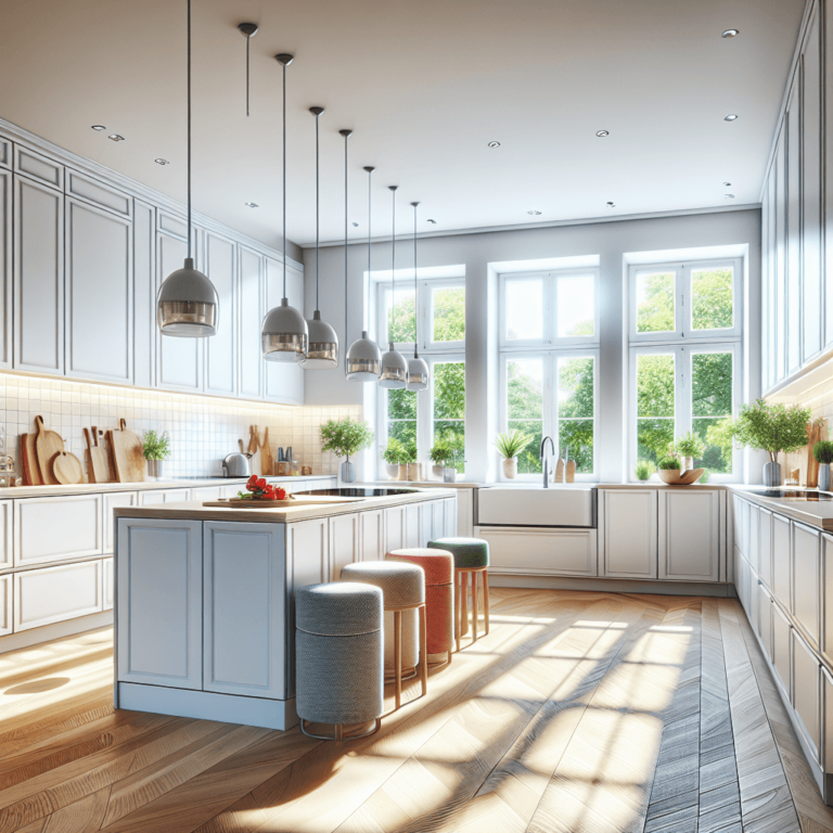 weiße mehrzeilige Küche-Hannover